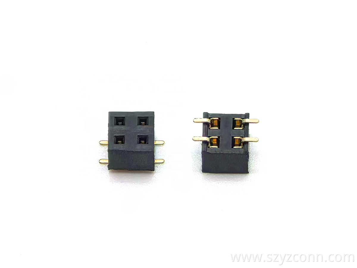 2.54mm Pitch Female Header Connector Dual Row SMT U-type H3.5mm 2*2P 2.54mm Pitch Female Header Connector Dual Row SMT U-type H3.5mm 2*2P